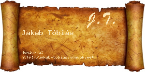 Jakab Tóbiás névjegykártya